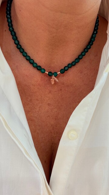 Shine_bypin - AKİK TAŞLI KOZALAK KOLYE