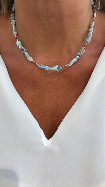 AQUAMARIN Stone-set HEMATİT Necklace
