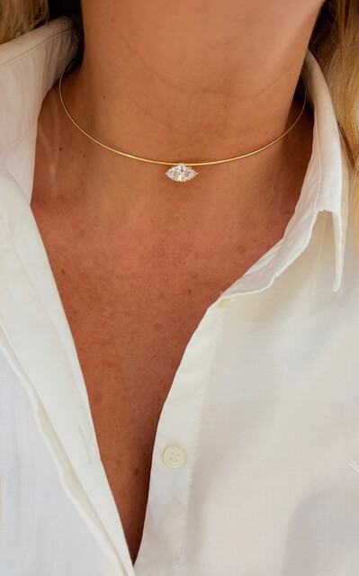 Shine_bypin - BAGET TAŞLI CHOKER KOLYE