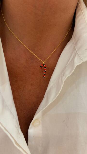 Shine_bypin - BASTON ŞEKER YENİ YIL KOLYESİ