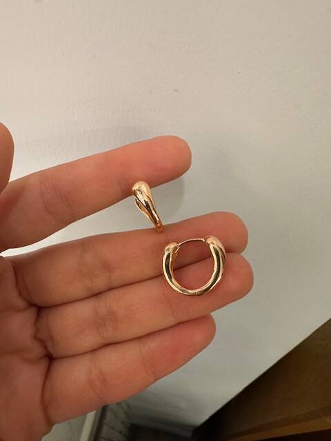 BOMBELİ Rose Hoop Earrings 4304