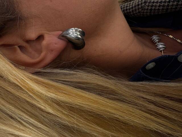 Steel Drop Earrings
