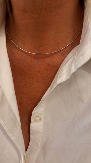 Shine_bypin - ÇELİK TASMA KOLYE