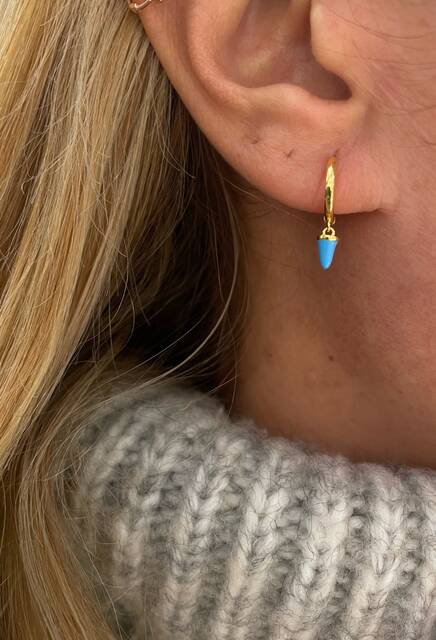 Drop Turquoise Earrings