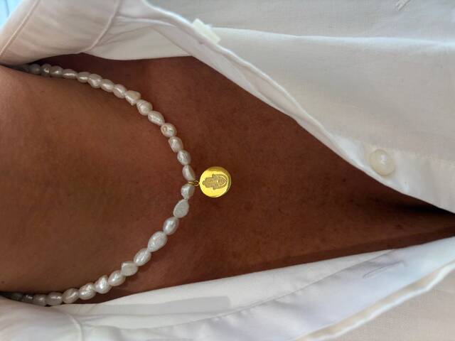 Natural BAROK Pearl Gold EL Necklace