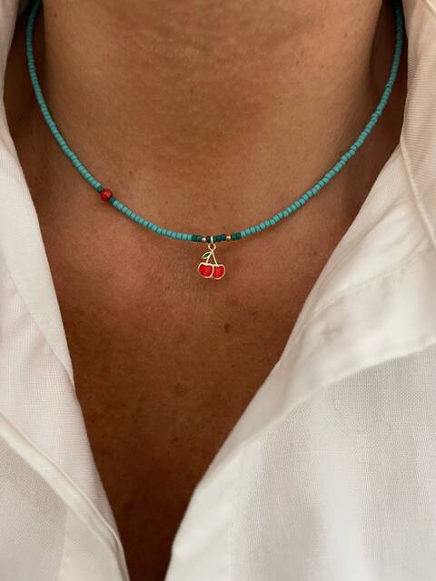 Natural Stone-set KİRAZ Necklace
