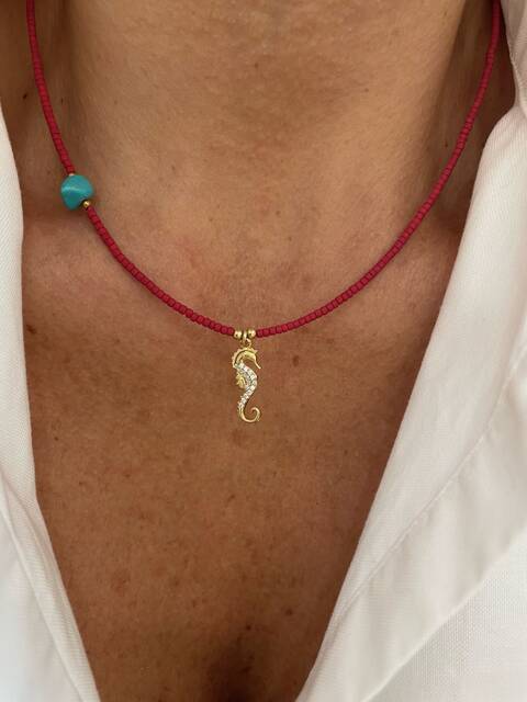 Natural Stone Sea ATI Necklace