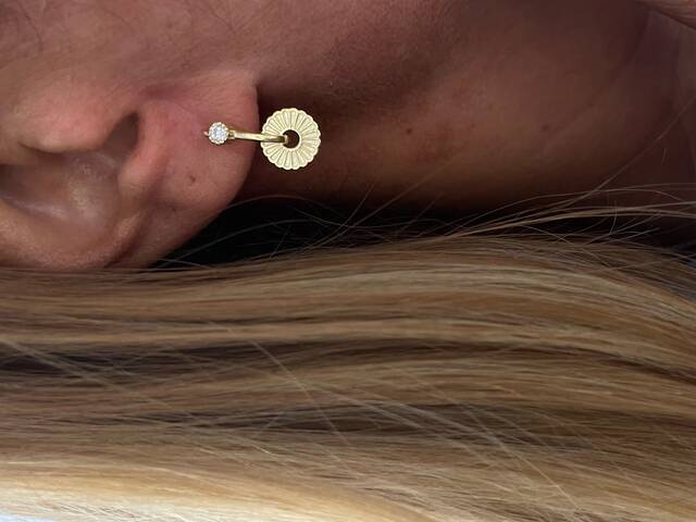 Gold FIRFIR Earrings GÖÇMEN Earrings