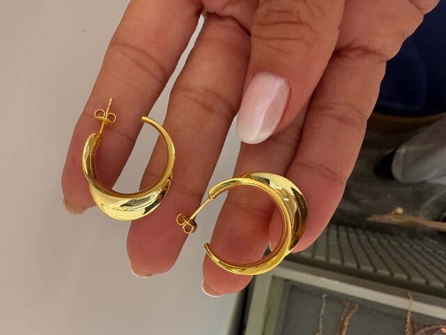 GOLD HALKA KÜPE - Thumbnail