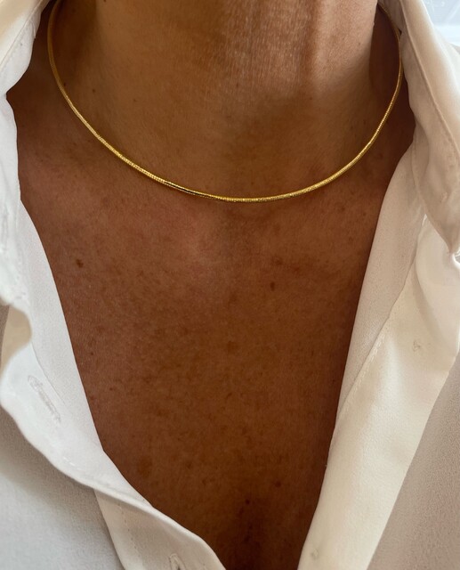 Shine_bypin - GOLD İTALYAN CHOKER KOLYE