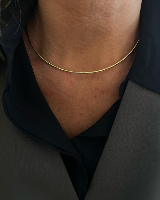 GOLD İTALYAN CHOKER KOLYE - Thumbnail