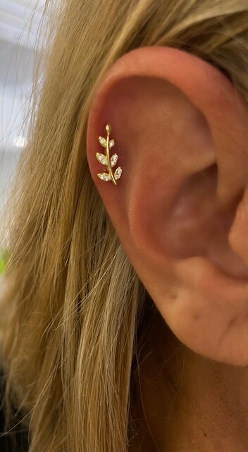 Shine_bypin - GOLD YAPRAK PIERCING
