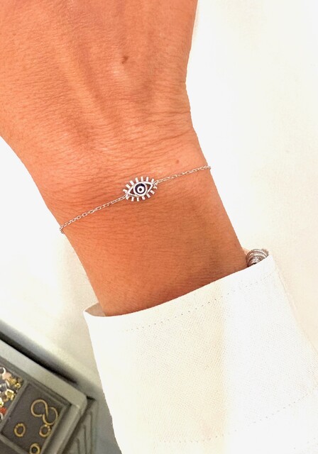 Shine_bypin - GÜMÜŞ GÖZ BİLEKLİK