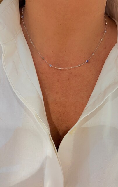 Shine_bypin - GÜMÜŞ NAZAR KOLYE