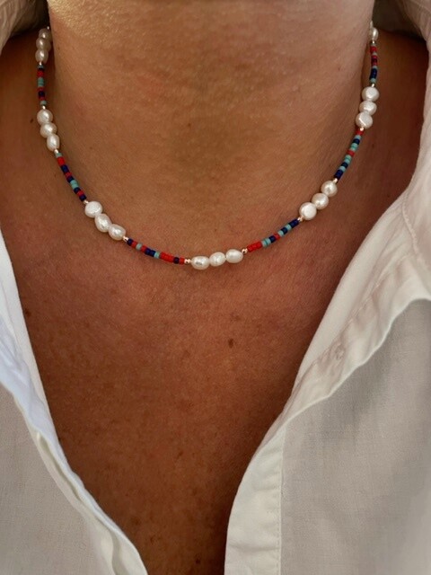 Shine_bypin - İNCİLİ CHOKER KOLYE KLM