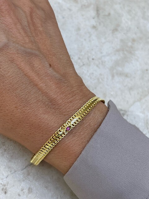 Shine_bypin - İTHAL GOLD KİRPİK BİLEKLİK