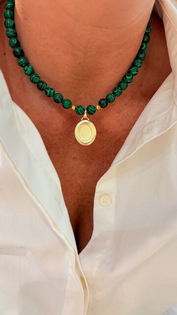 Shine_bypin - MALAHİT TAŞLI DUA KOLYE