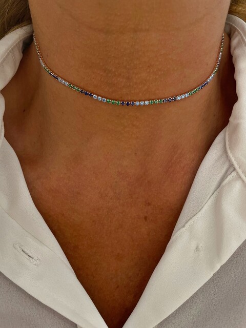 Shine_bypin - MAVİ SUYOLU CHOKER