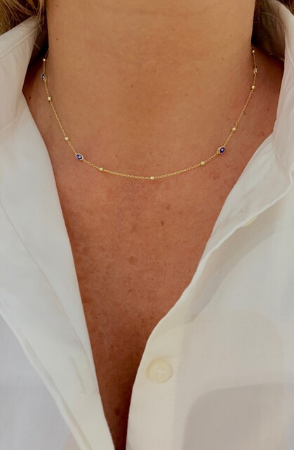 Shine_bypin - MİNELİ NAZARLI KOLYE