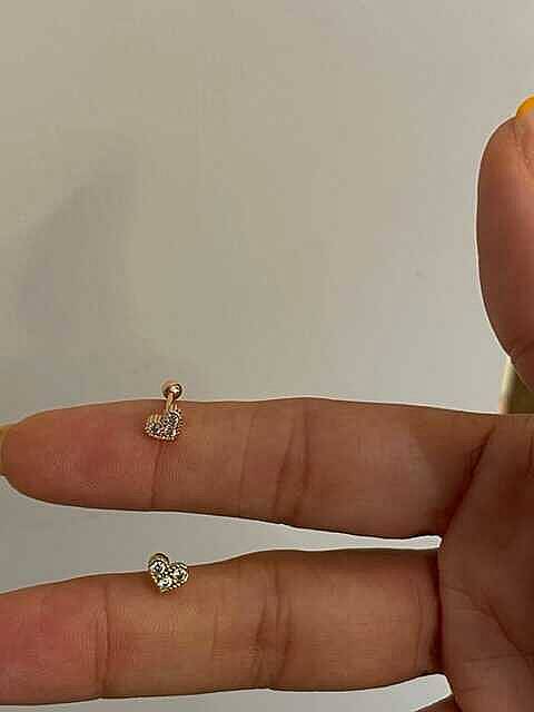 MİNİ KALP PIERCING - 1
