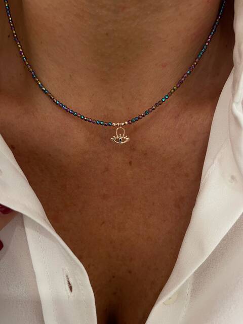 MİSTİK TOPAZ Stone-set Eye Necklace