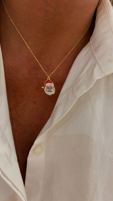 Shine_bypin - NOEL BABA YENİ YIL KOLYESİ