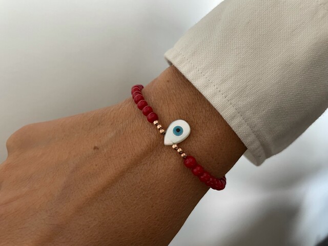 Shine_bypin - OPAL DAMLA SEDEFLİ MERCAN BİLEKLİK