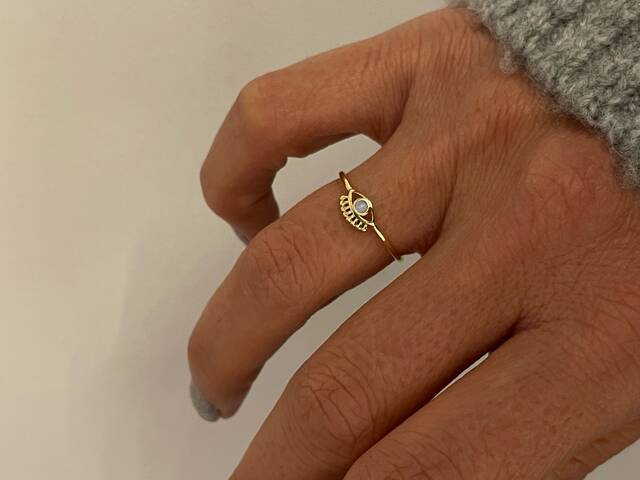 OPAL Stone-set İTHAL EYE Ring