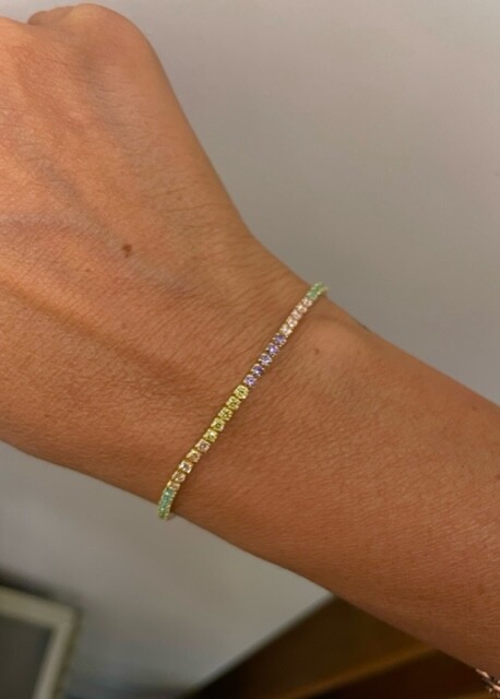 Shine_bypin - PASTEL RENKLİ SUYOLU BİLEKLİK GOLD