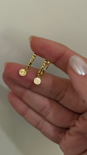 PULLU HALKA KÜPE - Thumbnail