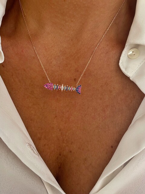Shine_bypin - RENKLİ BALIK KOLYE