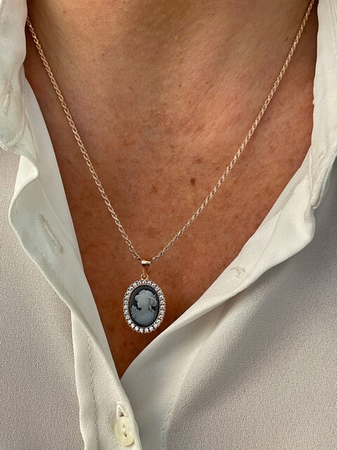 Shine_bypin - ROSE CAMEO KOLYE