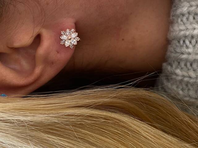 Rose MARKİZ Hoop Earrings