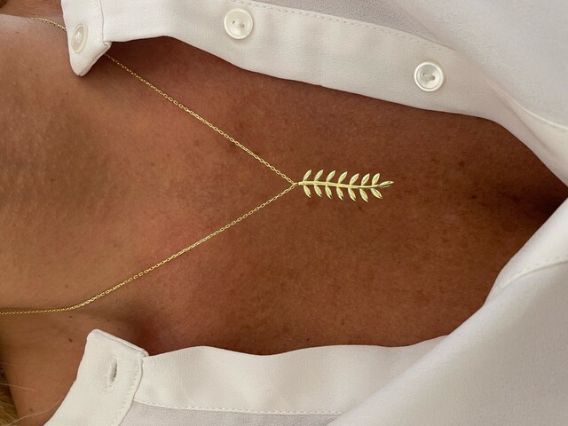 Shine_bypin - GOLD BAŞAK KOLYE