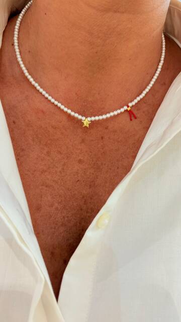 Shine_bypin - ŞANS İPLİ YILDIZLI MAYORKA KOLYE