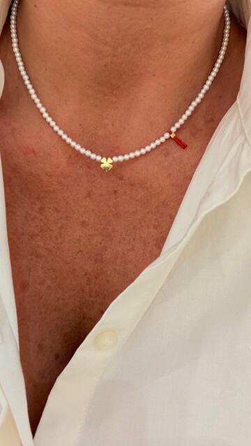 Shine_bypin - ŞANS İPLİ YONCALI MAYORKA KOLYE