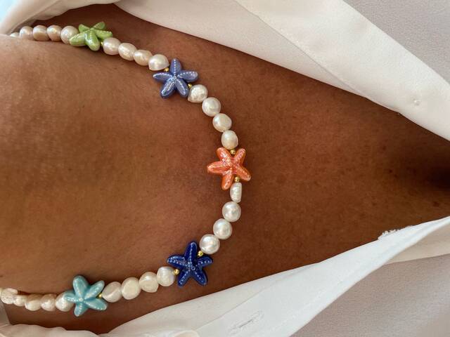 SERAMİK Sea Star Pearl Necklace