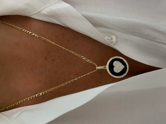 Shine_bypin - SHINE BY PIN TASARIM GOLD MADALYON KALPLİ KOLYE