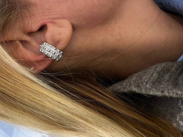 SHINE SILVER Cartilage Earrings