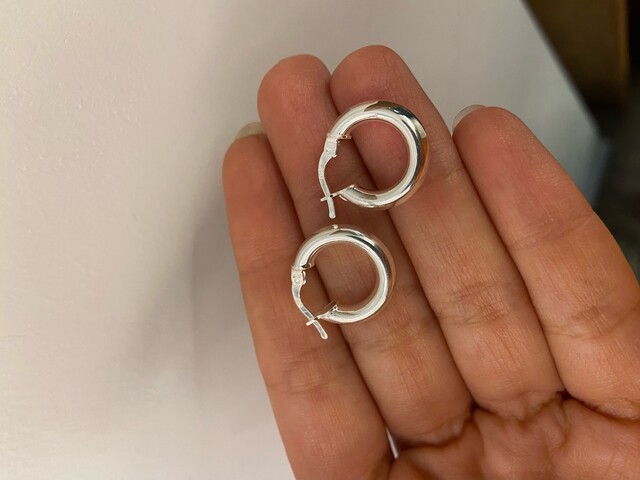 SILVER HALKA KÜPE XS - Thumbnail