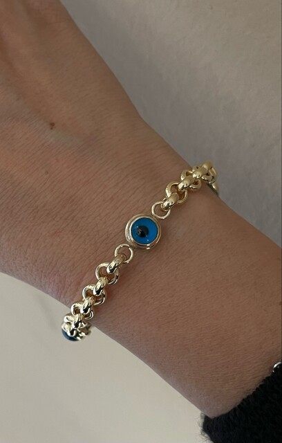 Shine_bypin - VINTAGE GÖZ GOLD BİLEKLİK