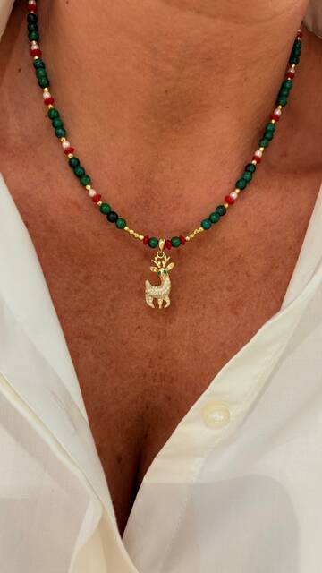 Shine_bypin - YENİ YIL GEYİK KOLYE