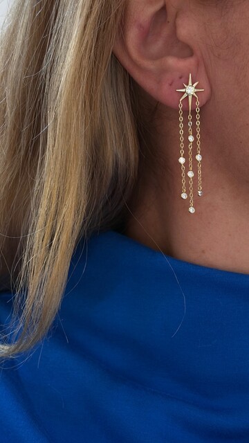 Shine_bypin - ZİNCİRLİ KUZEY YILDIZI KÜPE