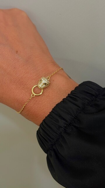 Shine_bypin - ZÜMRÜT TAŞLI GOLD KAPLAN BİLEKLİK